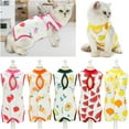 thumbnail image 1 of Walbest Cat Postpartum Clothes, Fruit Pattern Printed Cat Recovery Suit, Cotton Recovery Body Wrap Breathable Kittens Recovery Clothes for Cats Small Dogs Abdominal Recovery Weaning, 1 of 7