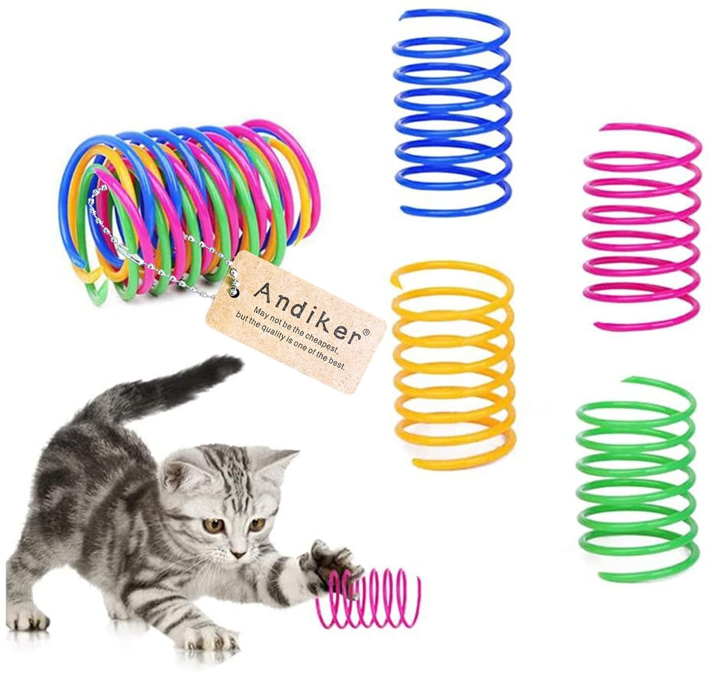 Walbest, Cat Spiral Spring, 12 Pcs, Durable Heavy Plastic Spring ...