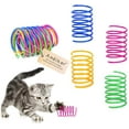 thumbnail image 1 of Walbest Cat Spiral Spring, 12 Pcs Cat Creative Toy to Kill Time and Keep Fit Interactive cat Toy Durable Heavy Plastic Spring Colorful Springs Cat Toy for Swatting, Biting, Hunting Kitten Toys, 1 of 7