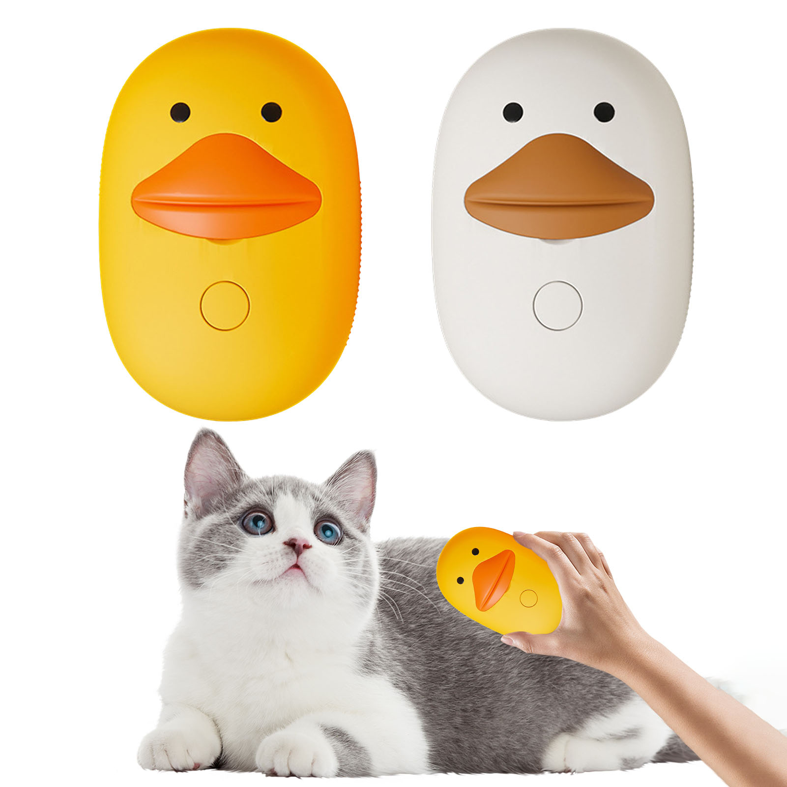 Walbest Cat Steam Brush Rechargeable 3in1 Pet Grooming Tool for Dogs