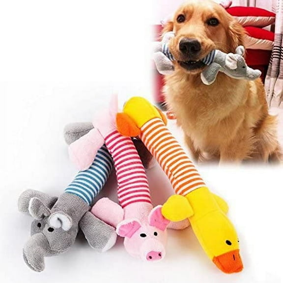 Walbest Creative Life Pet Puppy Chew Squeaker Squeaky Plush Sound Pig Elephant Duck for Dog Sound Toys