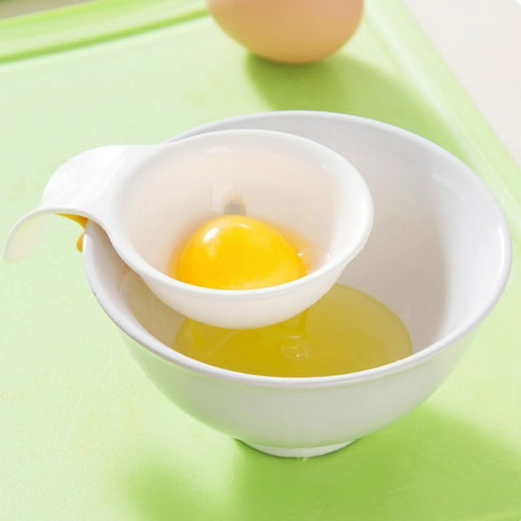 Walbest Creative Plastic Spoon Shape Egg White Separator Yolk Filter Sieve Divider Kitchen Tool