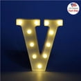thumbnail image 1 of Walbest Decorative LED Illuminated Letter Marquee Sign, Alphabet Marquee Letters with Lights For Wedding Birthday Party Christmas Night Light Lamp Home Bar Decoration V, 1 of 7