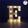 thumbnail image 1 of Walbest Decorative LED Illuminated Letter Marquee Sign, Alphabet Marquee Letters with Lights For Wedding Birthday Party Christmas Night Light Lamp Home Bar Decoration E, 1 of 7
