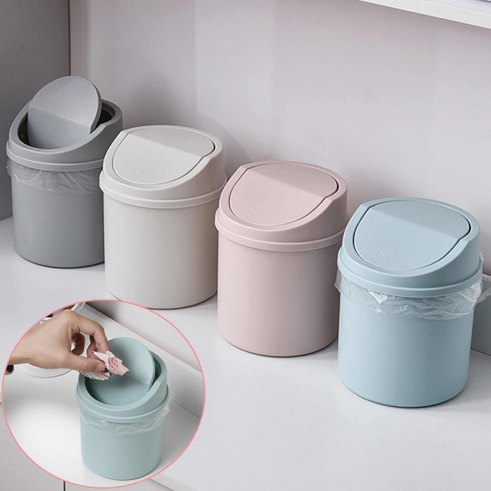 Exquisite Mini Garbage Can With Lid Wallpaper Illustration Exquisite Mini Garbage Can With Lid Wallpaper Illustration