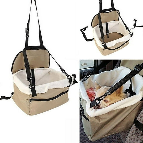 Walbest Dog and Cat Car Seat Boosters - Pet Booster Carrier - Puppy and Kitten Carseat - Deluxe Pet Carrier, Seat Cover, and Booster Car Seat - Safety Pet Bucket Seat for Small or Medium Sized Pets