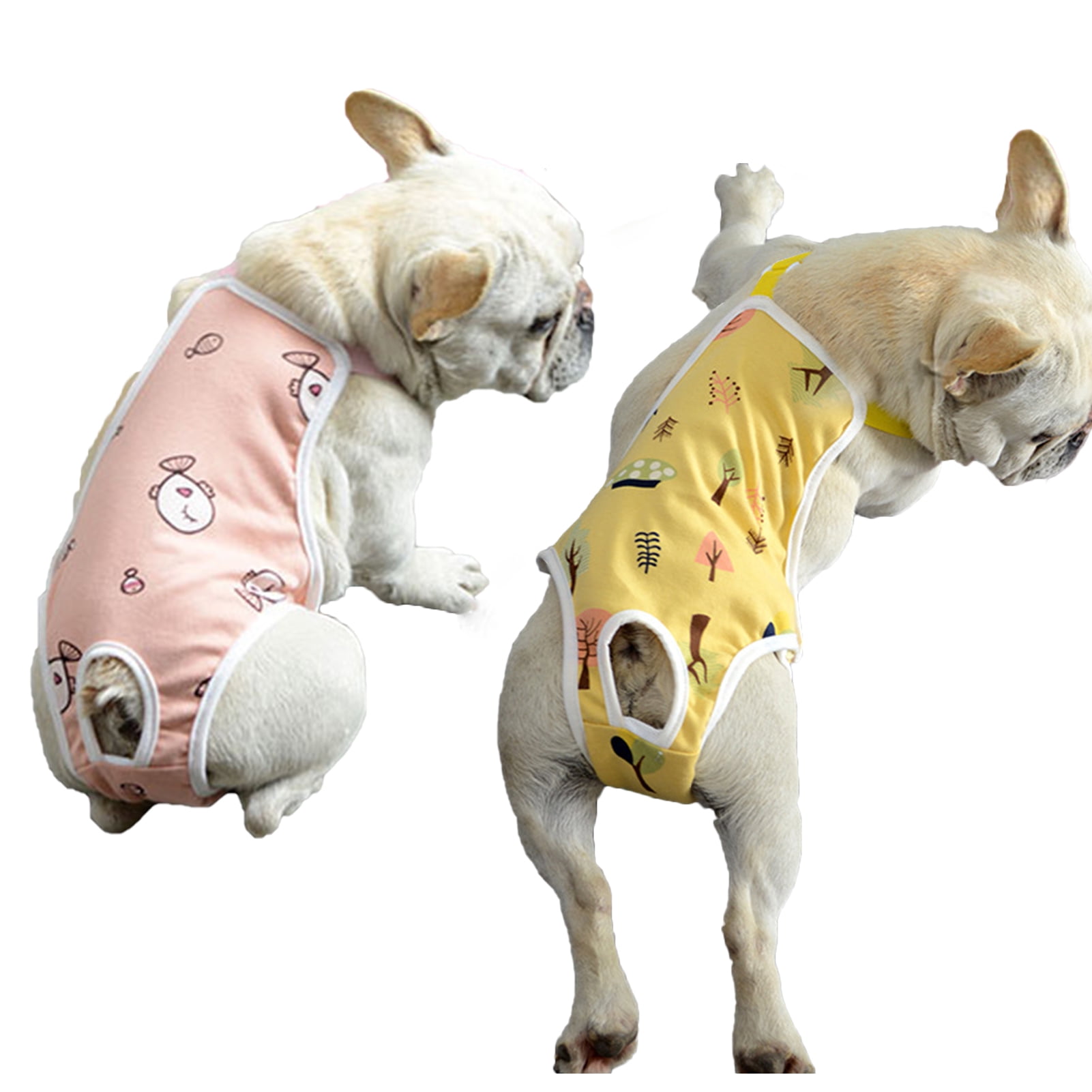 Walbest Dog Diaper Sanitary Pantie with Adjustable Suspender Washable