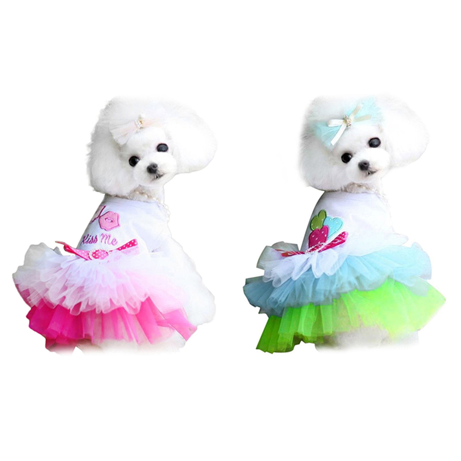 Walbest Dog Dresses for Small Dogs Girl Summer Puppy Clothes Outfit Apparel  Female Cute Cat Skirt Pup Tutu Blue Yorkie Clothing Breathable Pet Dress  for French Bulldog Chihuahua - Walmart.com