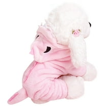 Walbest Dog Outfit Coral Fleece Dog Pajamas Thermal Pjs Puppy Clothes Stretchy Doggie Onesie Pet Shirt Cat