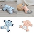 thumbnail image 1 of Walbest Dog Pajamas for Small Dog Boy Girl Cotton Puppy 4 Leg Dog Clothes for Chihuahua Yorkie Autumn Winter Onesies Jumpsuit Clothing for Pet Dogs Male Female, 1 of 7