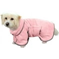 thumbnail image 1 of Walbest Dog Robes for After Bath, Soft Dog Bathrobe for Small Medium Dogs, Super Absorbent Microfiber Pet Bathrobe Fast Drying Towel for Dogs Puppy Cats (S), Pink, 1 of 7
