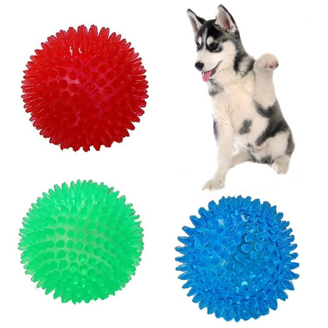 Walbest Dog Squeaky Toys, Non-Toxic Hedgehog Balls for Dogs Toy, TPR ...