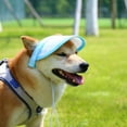 thumbnail image 1 of Walbest Dog Summer Hat, Soft Buckle Adjustment Plaid Print No Restriction Empty Top Sunshade Washable Windproof Strap Pet Baseball Hat Pet Headwear, 1 of 6