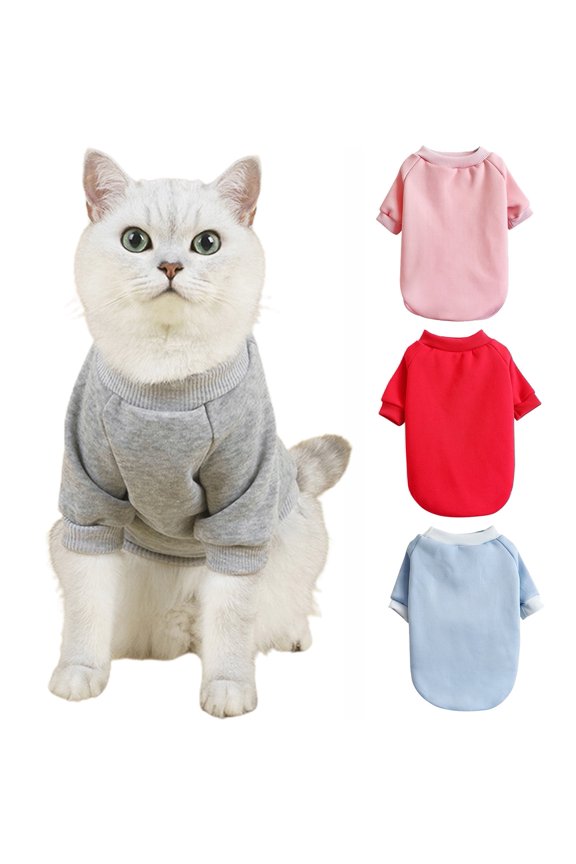 Dog Sweaters for Small Dogs, Cute Dog Clothes Classic Warm Pet Sweaters for Dogs Girls Boys, Cat Sweater Dog Sweatshirt Winter Coat Apparel for Small Dog Puppy Kitten Cat(Blue, S)