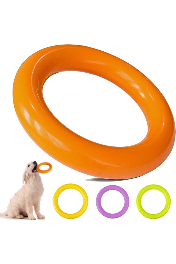 Dog Toys Indestructible, Dog Chew Toys for Aggressive Chewers, Ultra Durable Rubber Dog Chew Ring, Super Chewer Tough Dog Toys for Large & Medium Dogs to Fetch Play