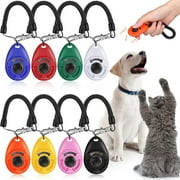 Walbest Dog Training Clickers with Wrist Lanyard Pet Training Clicker with Big Button for Pet Behavioral Training Dogs Cats Birds Horses, Dark Blue
