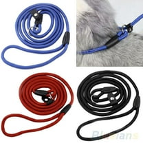 Walbest Durable Dog Slip Leash Strap Rope, 51.2" Dog Training Leash, Strong Slip Lead, Standard Adjustable Traction Collar Pet Slipknot Nylon Leash for Small Medium Dogs