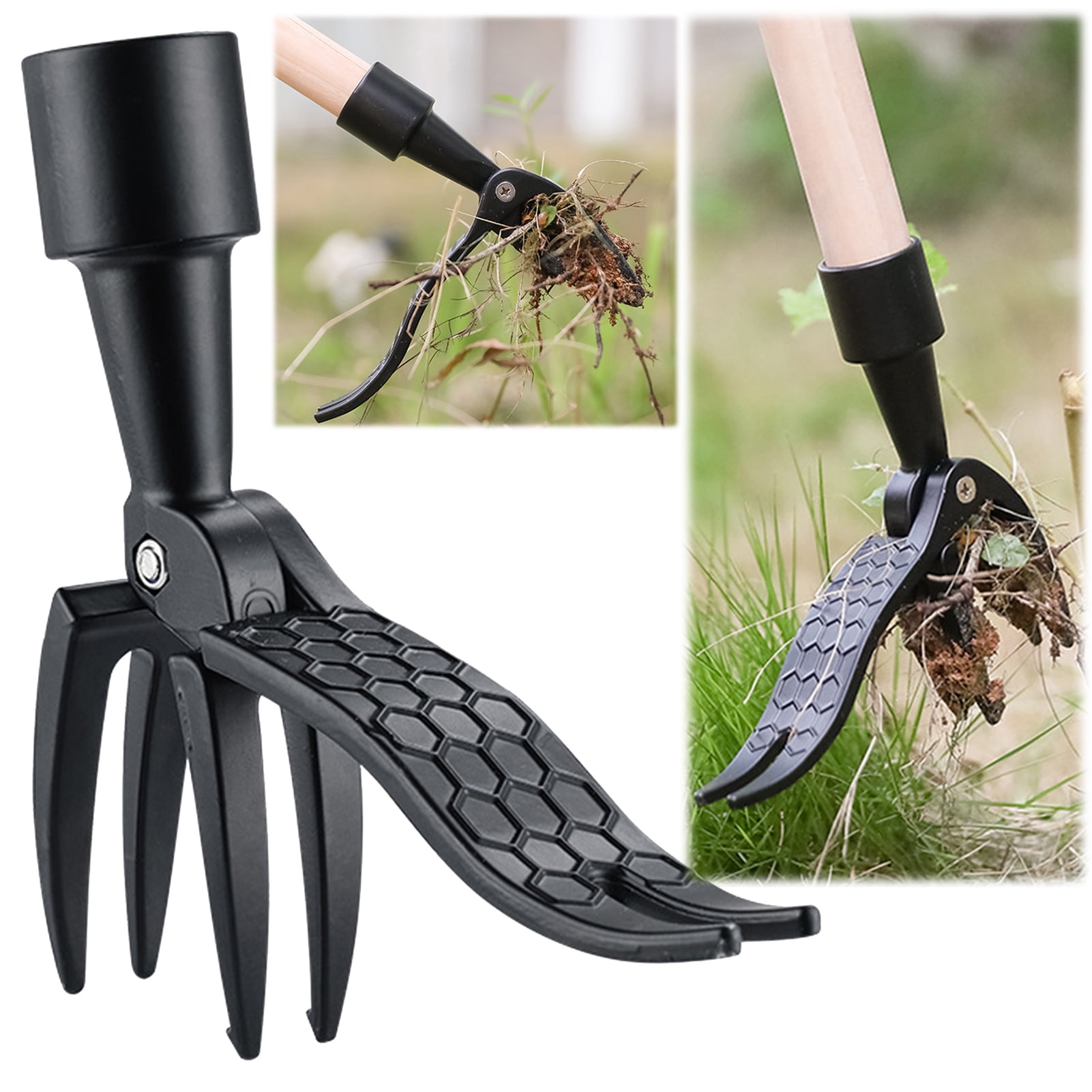 Walbest Ergonomic Laborsaving Metal Stand Up Weed Puller, Universial