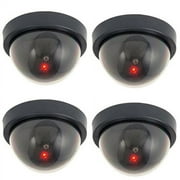 Walbest Fake Security Camera, Dummy Security Camera CCTV Dome Surveillance with Flashing Red LED Light for Home Business Indoor Outdoor Pack of 1