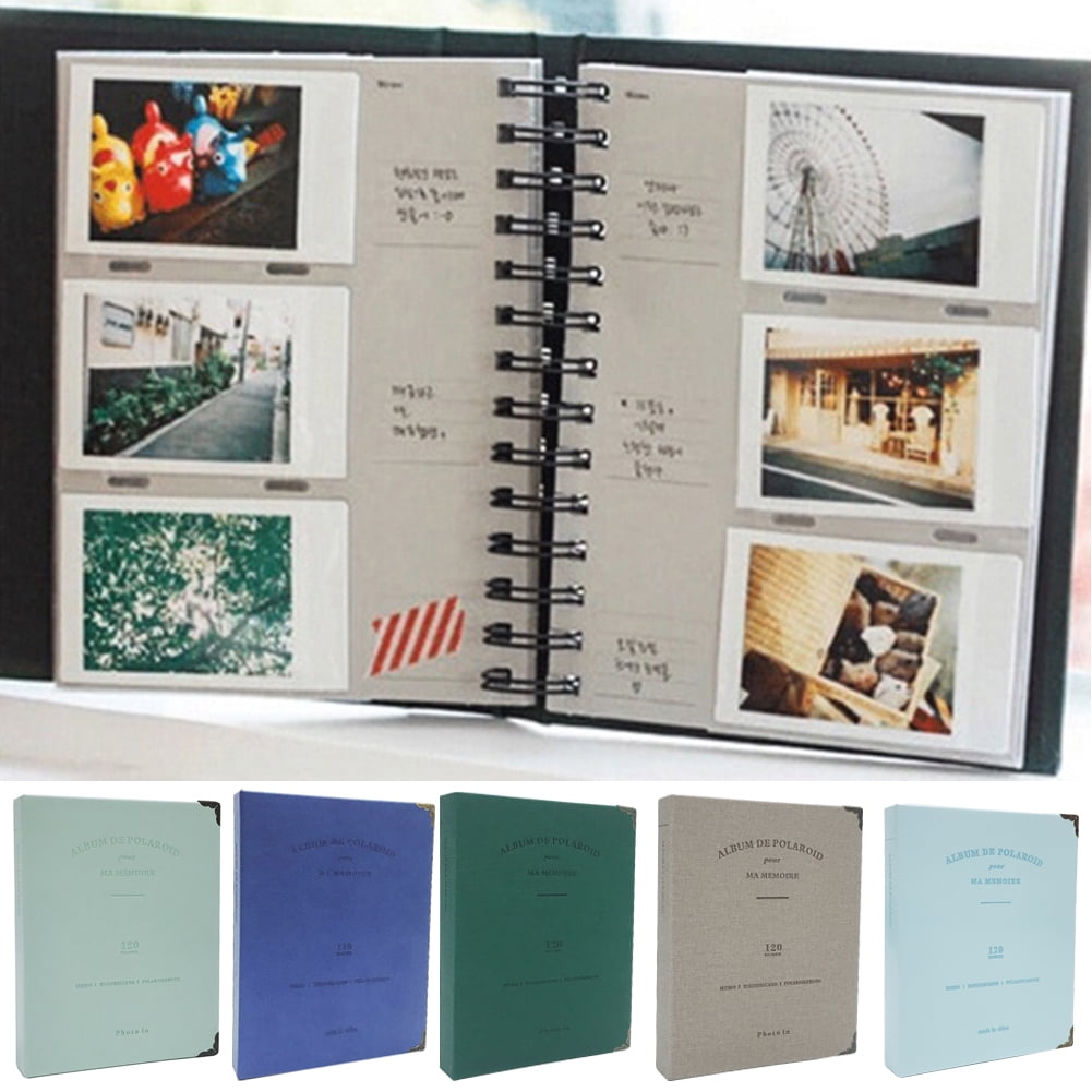 Walbest Faux Leather Spiral Bound DIY Family Memory Book Photo Pictures ...