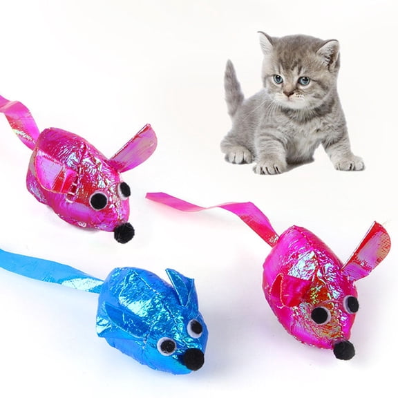 Walbest Felt Colored Mice with Catnip Cat Toy Cat Interactive Toy Pet Toy