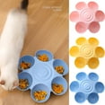 thumbnail image 1 of Walbest Flower Shape Pets Bowl Non Slip Bottom Plastic Slow Feeder Dog Bowl for Small Dogs Cat Slow Feeder Bowl Eco Friendly Durable, 1 of 7