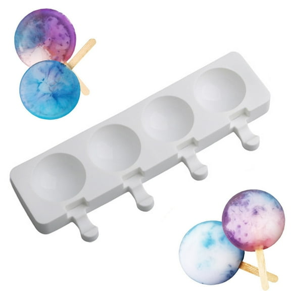 Walbest Food Grade Popsicle Mold Eco-friendly Silicone Non-stick Decorative Ice Cream Mold for Kitchen