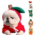 thumbnail image 1 of Walbest Fruit Dog Hoodie Clothes,Cute Dog Costume Warm Dog Sweater Cold Weather Sweatshirt Pet Coat for Puppy Small Medium Dogs Cats (Yellow, XS), 1 of 6