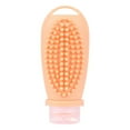 thumbnail image 1 of Walbest Hair Brush for Travel - Large Capacity Leak Proof Squeezable Silicone Brush Container for Toiletries - 3oz Dispenser for Shampoo and Conditioner, 1 of 3