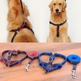 thumbnail image 1 of Walbest Hands Free Dog Leash,Multifunctional Dog Training Leads, 4ft Denim Leash for Puppy,Small & Large Dogs (Blue, S), 1 of 7