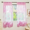 thumbnail image 1 of Walbest Home Door Window Balcony Modern Luxury Flower Printed Sheer Tulle Voile Curtain (One piece), 1 of 7