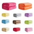 thumbnail image 1 of Walbest Home Super Soft Warm Thickened Plush Flannel Blanket Bed Sofa Throw Rug for Bedding Solid Color, 1 of 4