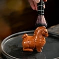 Walbest Horse Tea Pet Purple Clay Chinese Style Ornaments Vivid Image