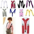 thumbnail image 1 of Walbest Kids Boys Girls Fashion Adjustable Clip-on Y-Back Child Elastic Suspenders, 1 of 7