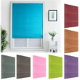 thumbnail image 1 of Walbest Kitchen Curtain Indoor Light Filtering Polyester Pleated Shade, Pink 35.4 x 59 Inch, 1 of 7