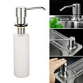 thumbnail image 1 of Walbest Kitchen Sink Soap Dispenser, Electroplated Plastic Pump Head & ABS Bottle Lotion Dispenser for Kitchen Sink, 1 of 6