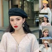 Walbest Korean Style Summer Fashion Women Solid Color Octagon Beret Beanie Cap Painter Hat
