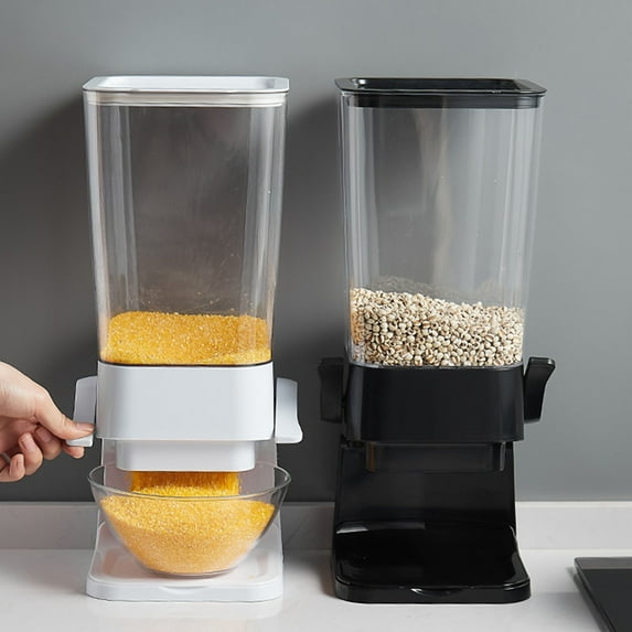 Walbest Large Capacity Cereal Dispenser, Dust-proof Candy Dispenser, Big Dry Food Cereal Container, Not Easy to crush Food, Can Hold Cereal, Small Snack, for Home Office Hotel Commercial Bar (5500ml)