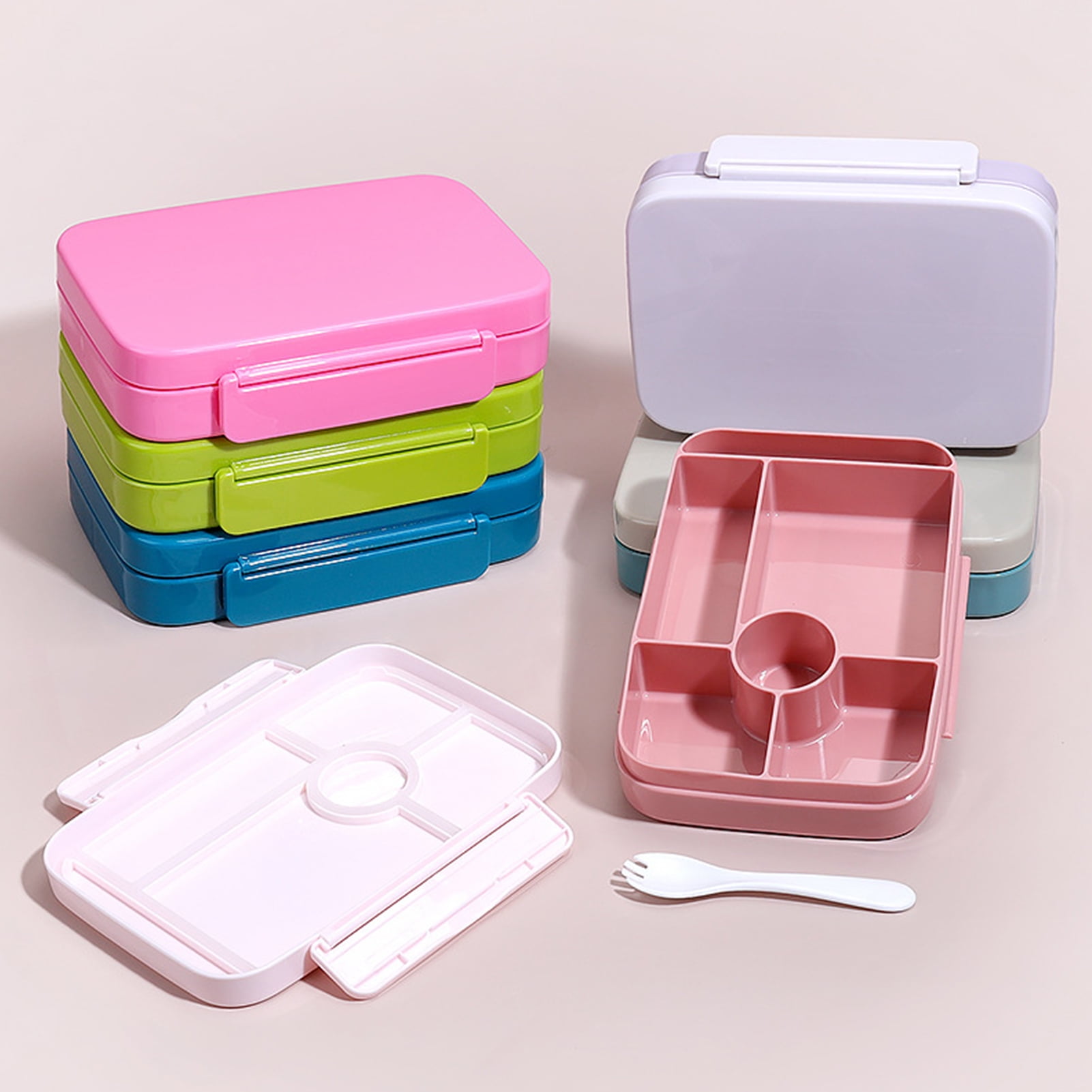 Walbest Lunch Box Bento Box for Kids Adults Leakproof Compartmentalized