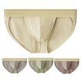 thumbnail image 1 of Walbest Men Briefs Low-rise Wide Elastic Waistband Sexy Panties Jacquard Fabric High Elasticity U-Convex 3D Cutting Underwear, 1 of 1