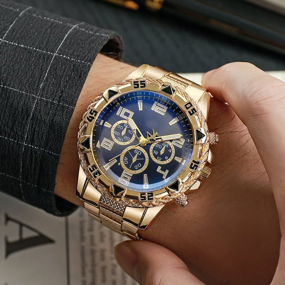 Walbest Men Business Watch Luxury Alloy Strap 3 Hand Minimalist Metal Male Dress Quartz Watch Fashion Jewelry