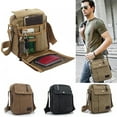 thumbnail image 1 of Walbest Men's Canvas Messenger & Shoulder Bag, Khaki, 1 of 7