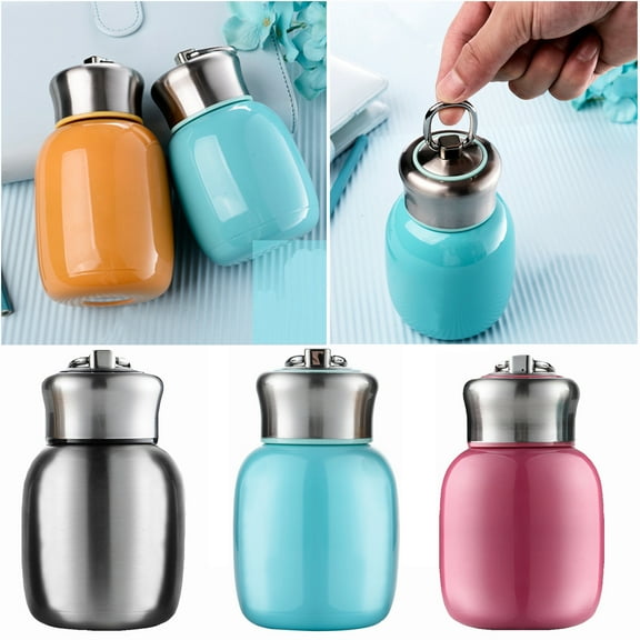 Walbest Mini 7 oz Stainless Steel Water Bottle, Small Vacuum Insulated Water Bottle Leak Proof Sport Tumbler Cup Hot and Cold Water Bottle for Women Girls Kids Gift Milk Tea Cup
