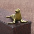 thumbnail image 1 of Walbest Mini Brass Figurine Vintage Ornamental Casting Vivid Dolphin/ Crab/ Seal Copper Sculpture Office Desktop Ornament, 1 of 7