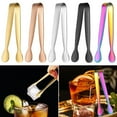 thumbnail image 1 of Walbest Mini Tongs Rustproof Corrosion Resistant Comfortable Grip Anti-skid Serving Tongs Ice Cubes Clamp Kitchen Tool-1PC, 1 of 7