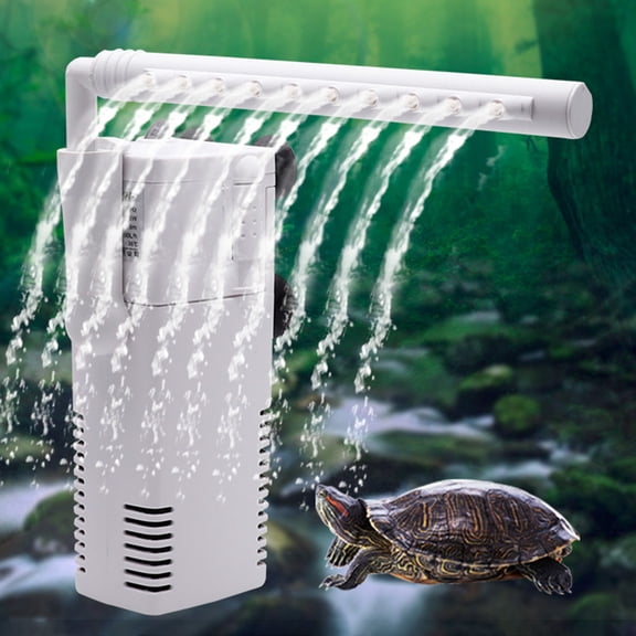 Walbest Mini Turtle Fish Tank Aquarium Submersible Water Oxygen Pump Internal Filter