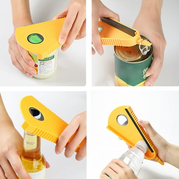Walbest Multi-function Fan Shaped Bottle Opener Household Labor-saving Jar Twist Lid Quick Opening Lid Remover Bottle Opener