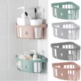 thumbnail image 1 of Walbest New Punch-free Wall Hanging Triangle Shelf, Corner Storage Rack Basket Home Kitchen Bathroom Organizer, 1 of 8