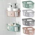 thumbnail image 1 of Walbest New Punch-free Wall Hanging Triangle Shelf, Corner Storage Rack Basket Home Kitchen Bathroom Organizer, 1 of 7