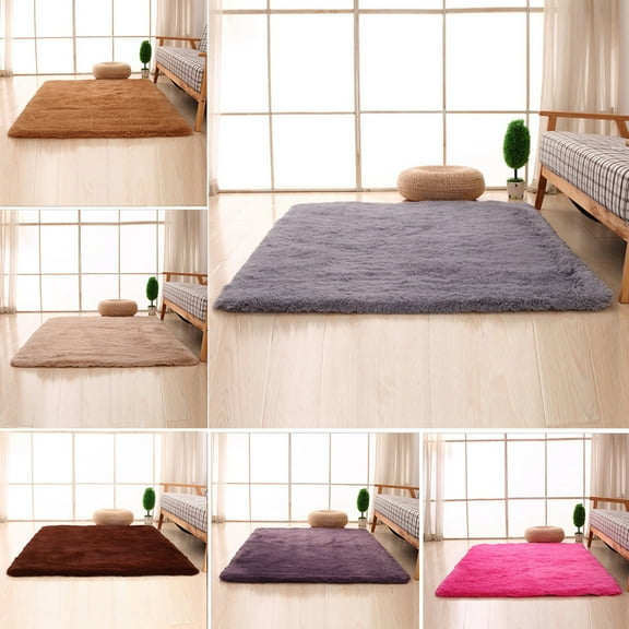 Walbest Non-slip Soft Fluffy Bedroom Rug, Indoor Shaggy Plush Area Rug for Boys Girls Kids Baby College Dorm Living Room Home Decor Floor Mat Carpet Home Decor